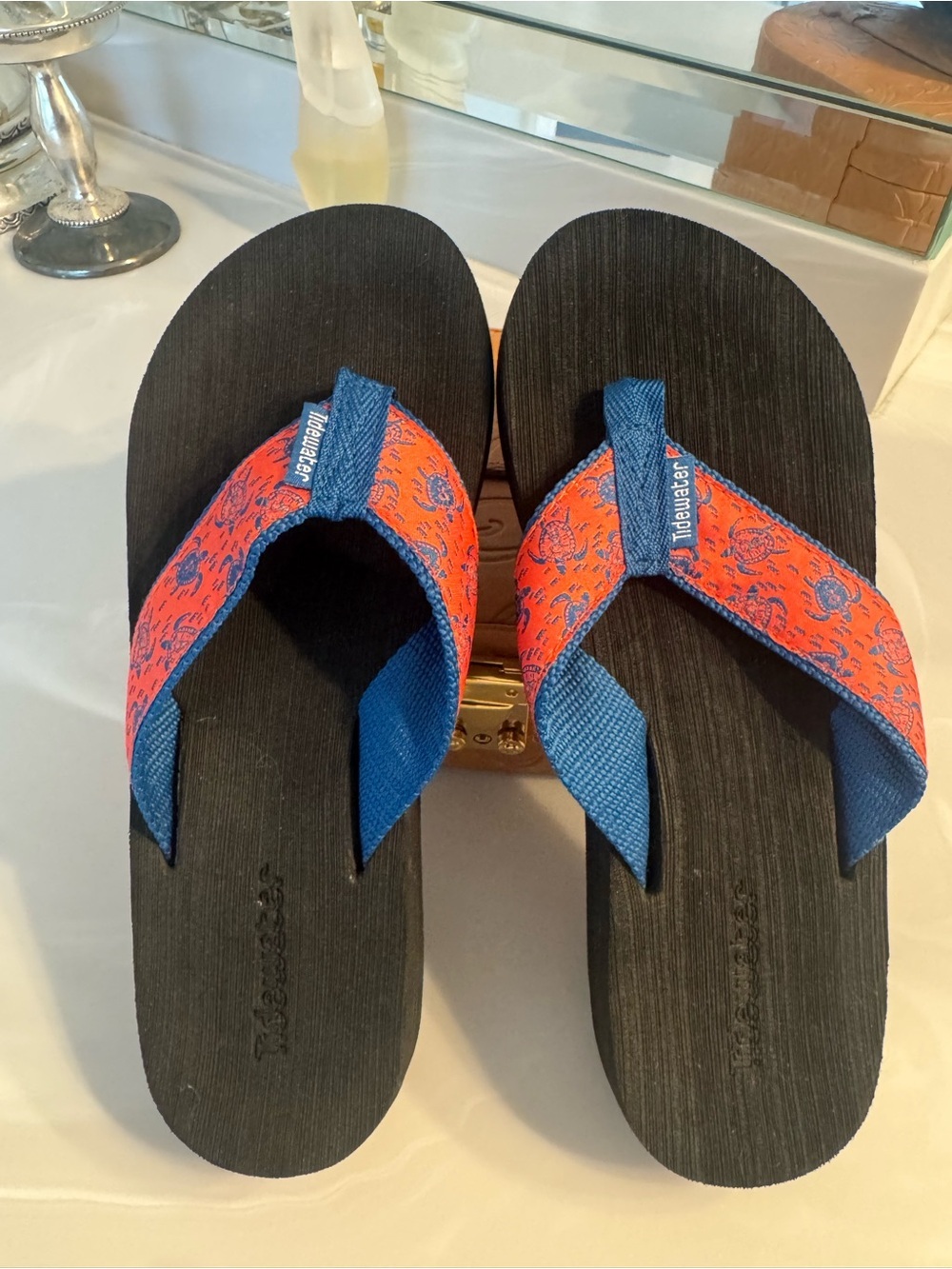 Tidewater Islander Coral Boardwalk Flops US 7
